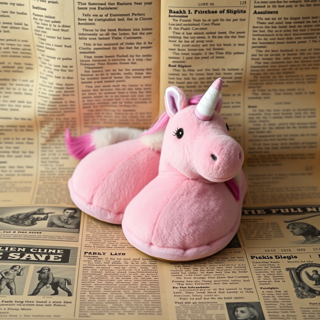 Pink Unicorn Slippers
