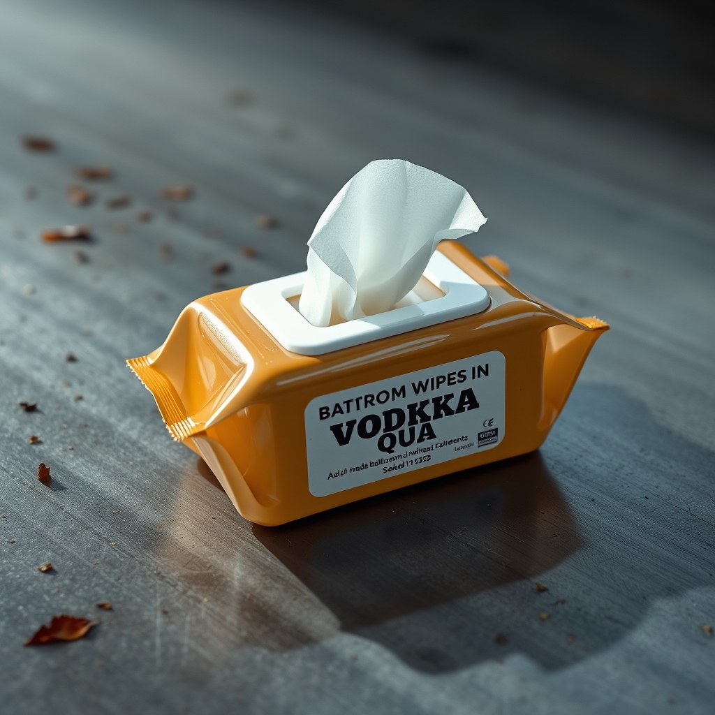 Adult Bathroom Wipes Soaked In Vodka