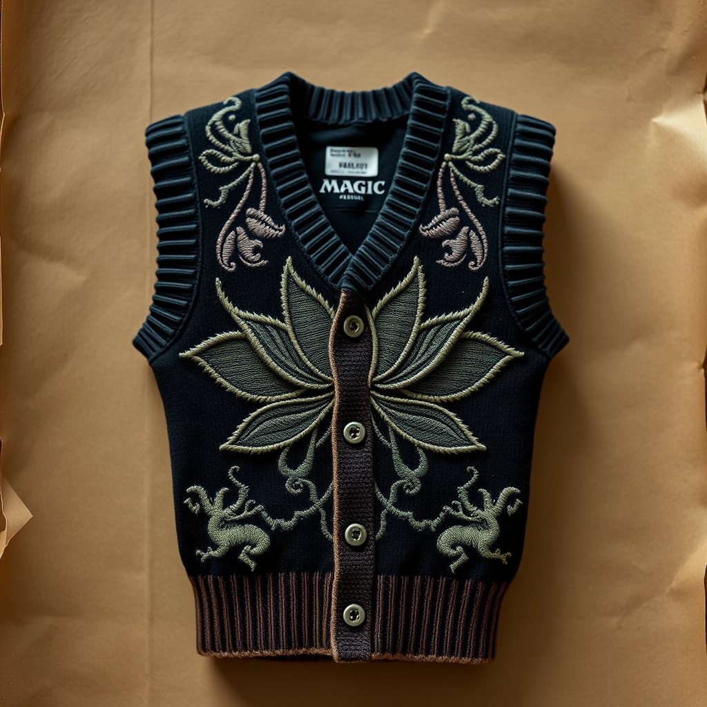 Magic The Gathering Black Lotus Sweater Vest