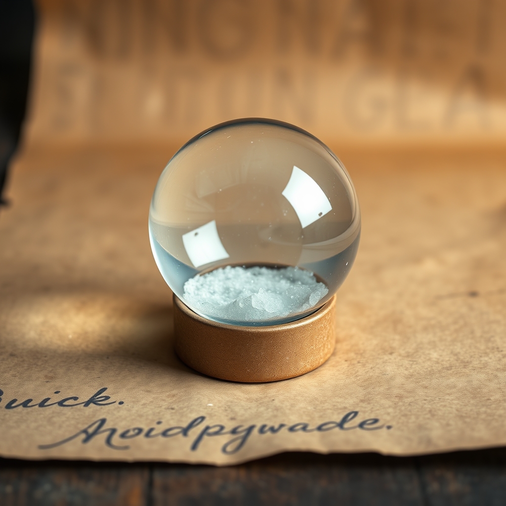 Crystal Ball Snow Globe