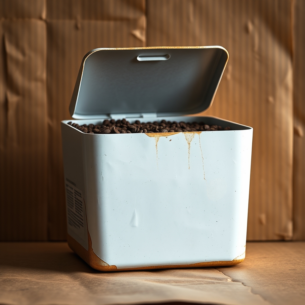 Cat Litter Box With Coffee