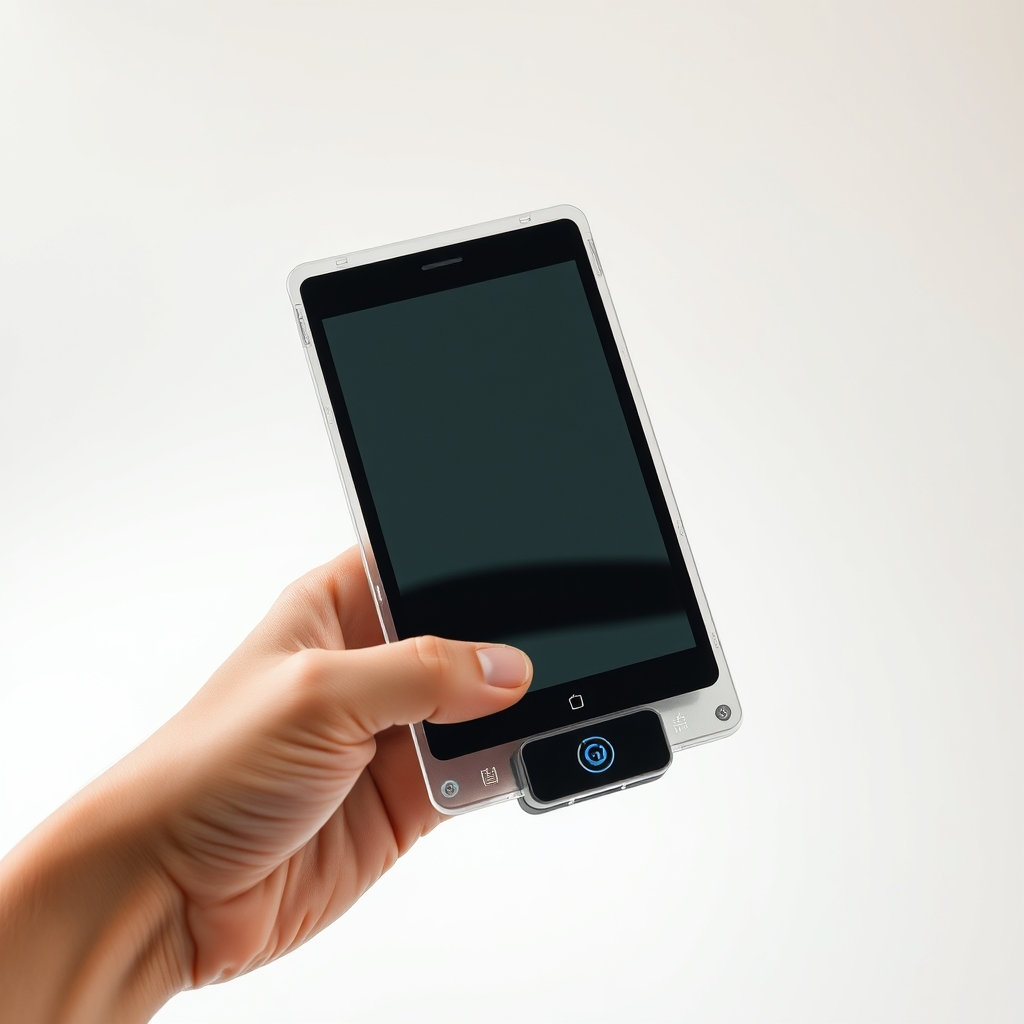 Transparent Handheld Screen That Works Through Laser Projector From Bottom Edge
