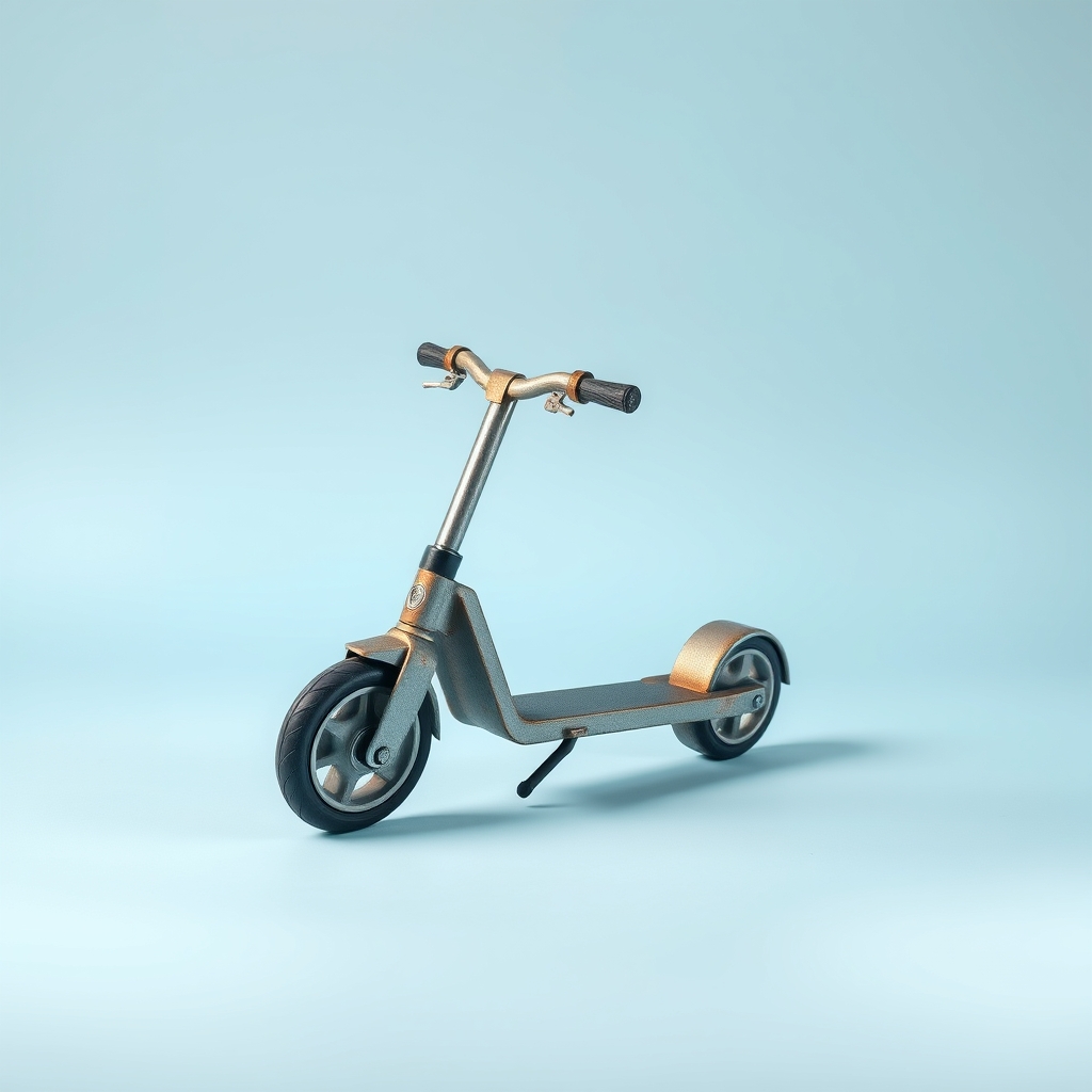 Scooter With Angular Wheels