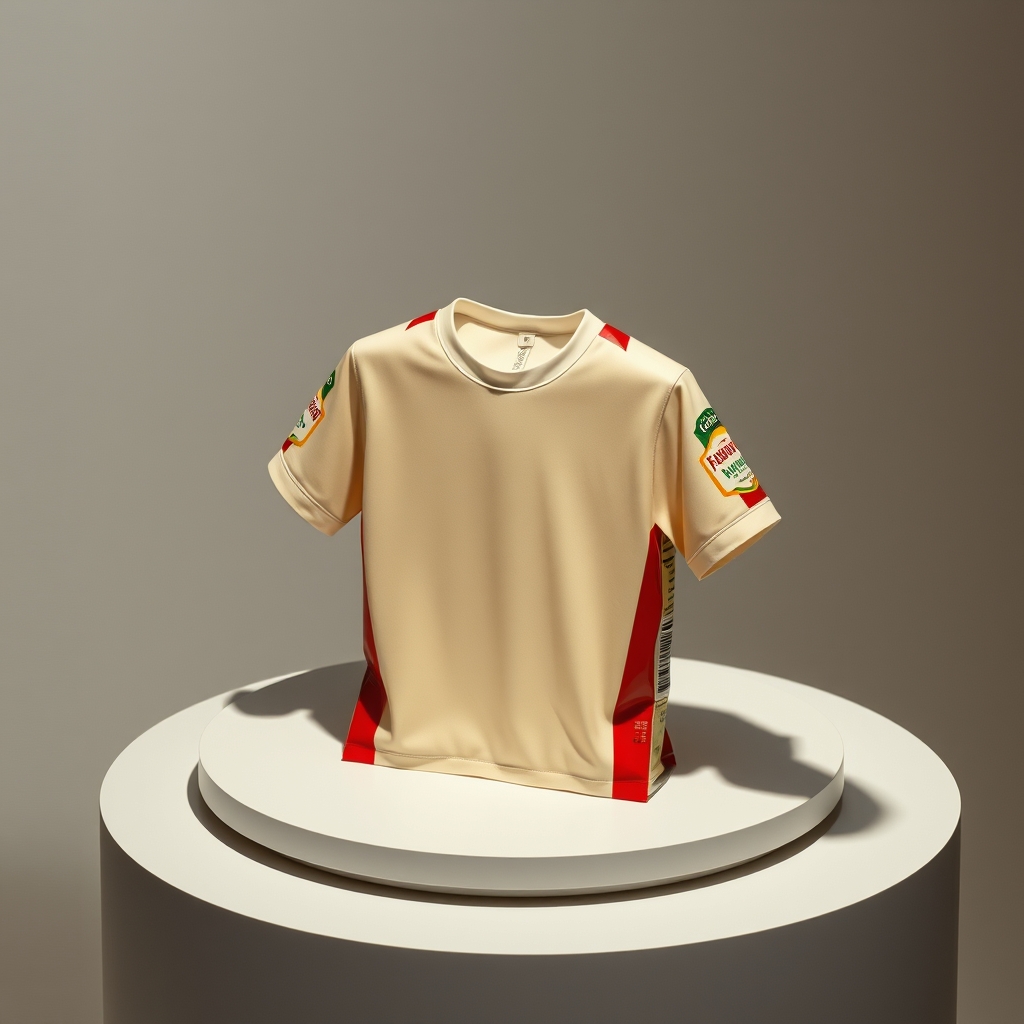 Tshirt Made Out Of Condiment Containers