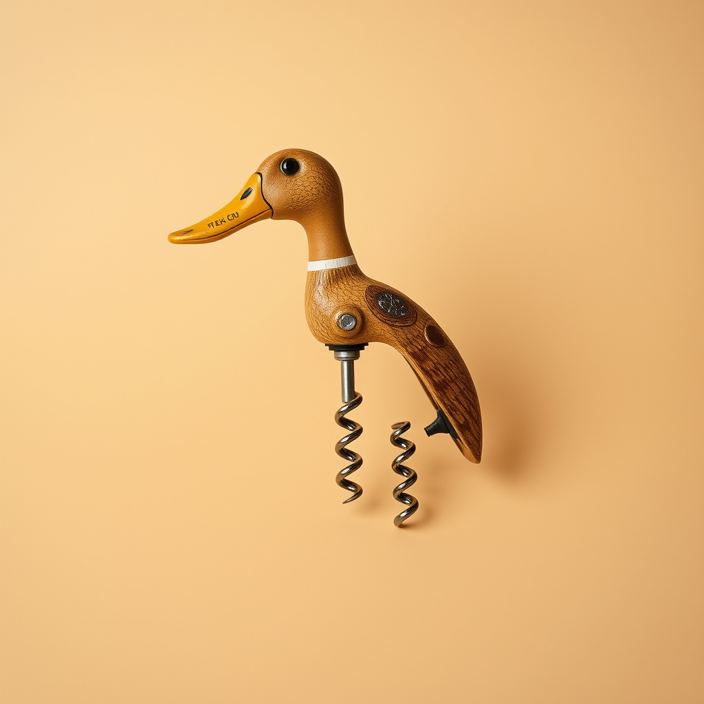 Anatomically Correct Male Duck Corkscrew