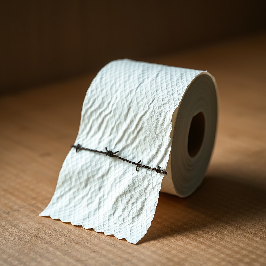 Barbed Wire Alcohol Infused Toilet Paper