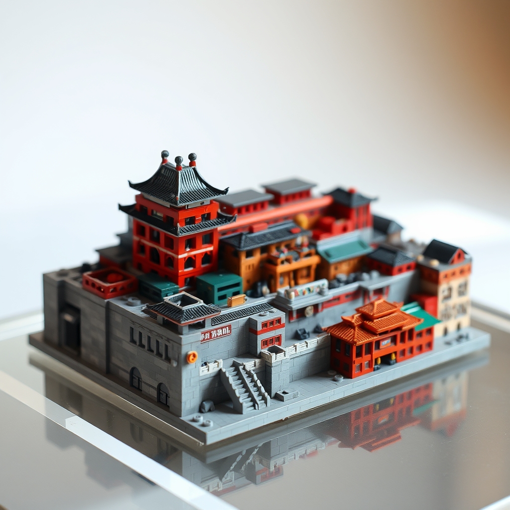 Lego Kowloon Walled City Model