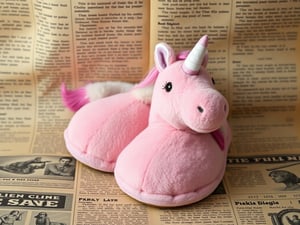 Pink Unicorn Slippers