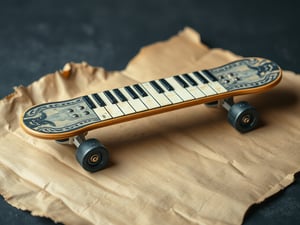 A Piano Skateboard