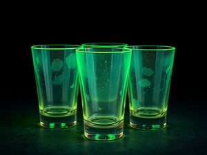 Set Of Glow-In-The-Dark Drinking Glasses