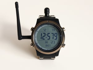 Digital Watch With Parabolic Antenna