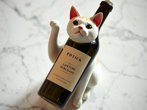 Lifetime Purchase Cat Wine Bottle
