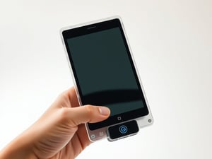 Transparent Handheld Screen That Works Through Laser Projector From Bottom Edge