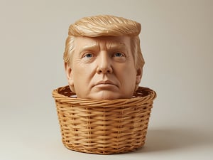 Trumps Head In A Basket