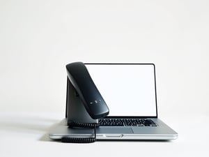 Laptop With Telephone Handset