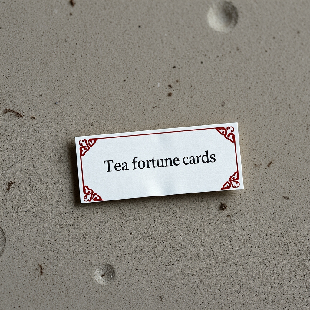 Personalized Tea Fortune Cards