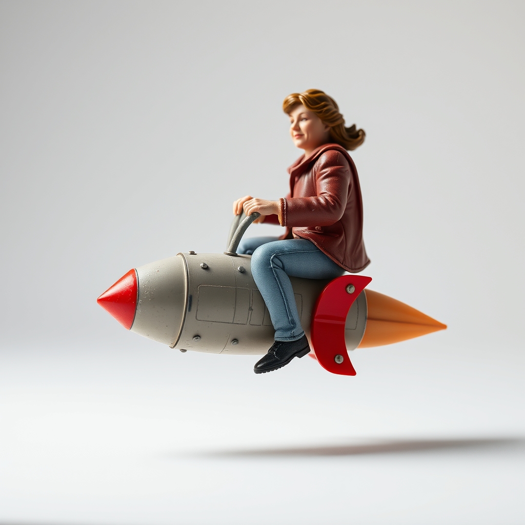 Arlene Foster Riding A Rocket