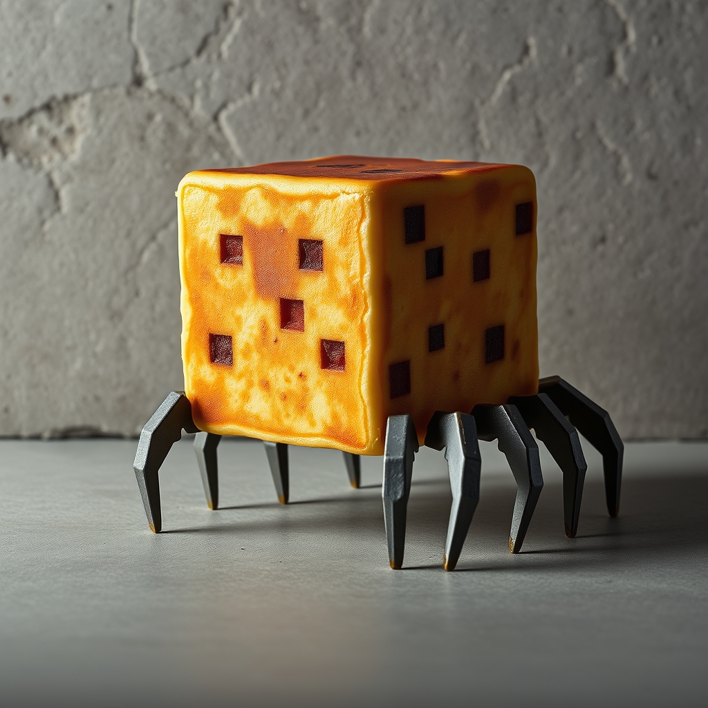 Walking Minecraft Pancake With 28 Legs