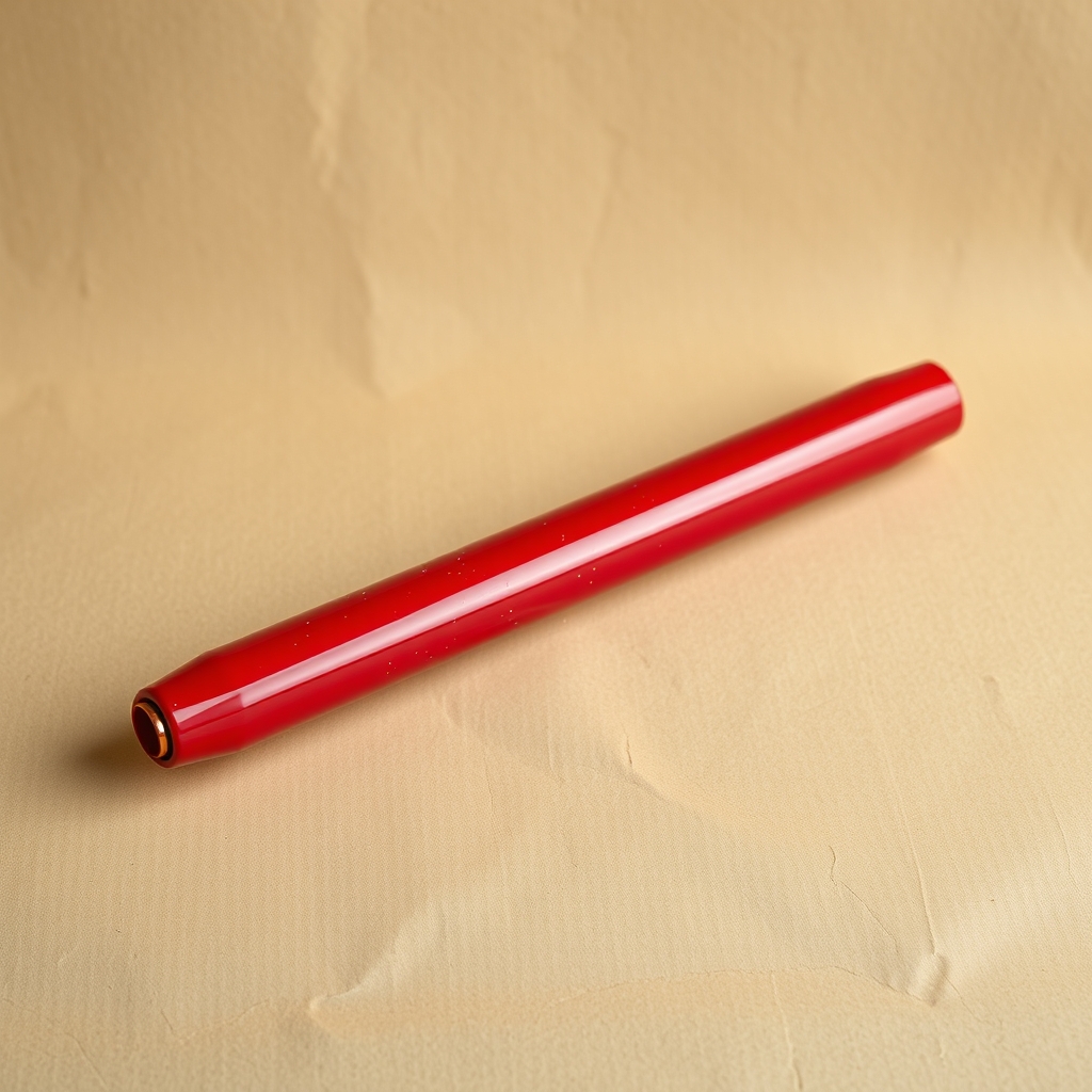 Red Hot Tube For Baking Baguettes From A Dough Fed Pipe