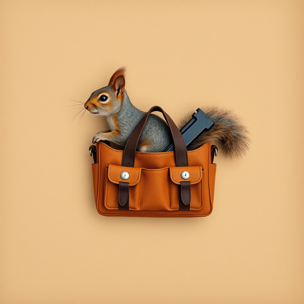 Fashionable Multi-Squirrel Tool Bag