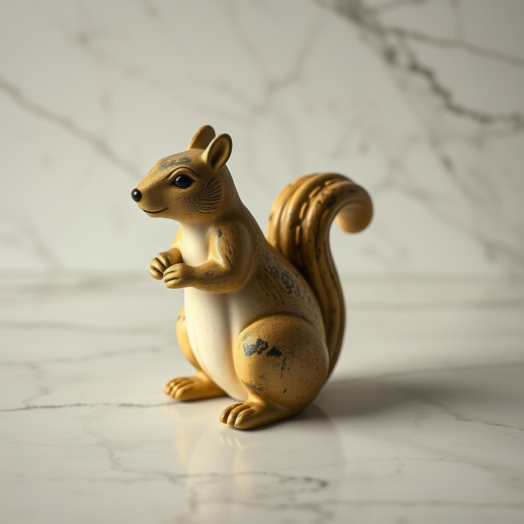 Squash Squirrel Figurine