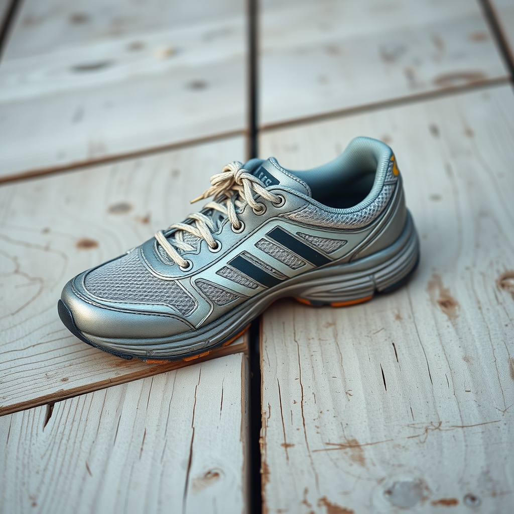 Running Shoes Where The Tops Are Made Of Metal