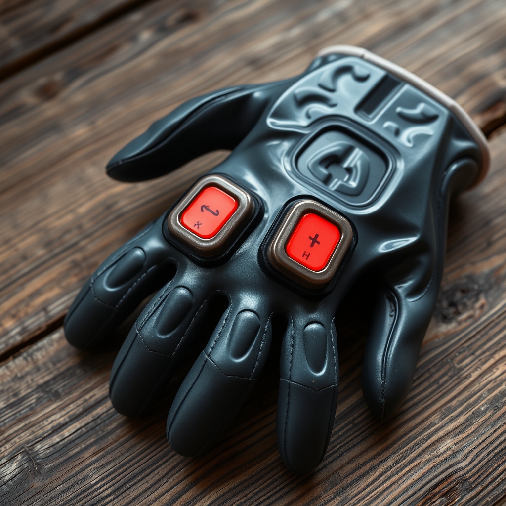 Plastic Gloves Running On Batteries Used For Massaging