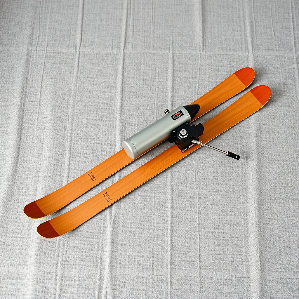 Cross Country Skis With A Rocket Motor