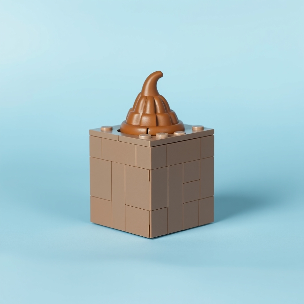 A Cubic Metre Of Poop Lego