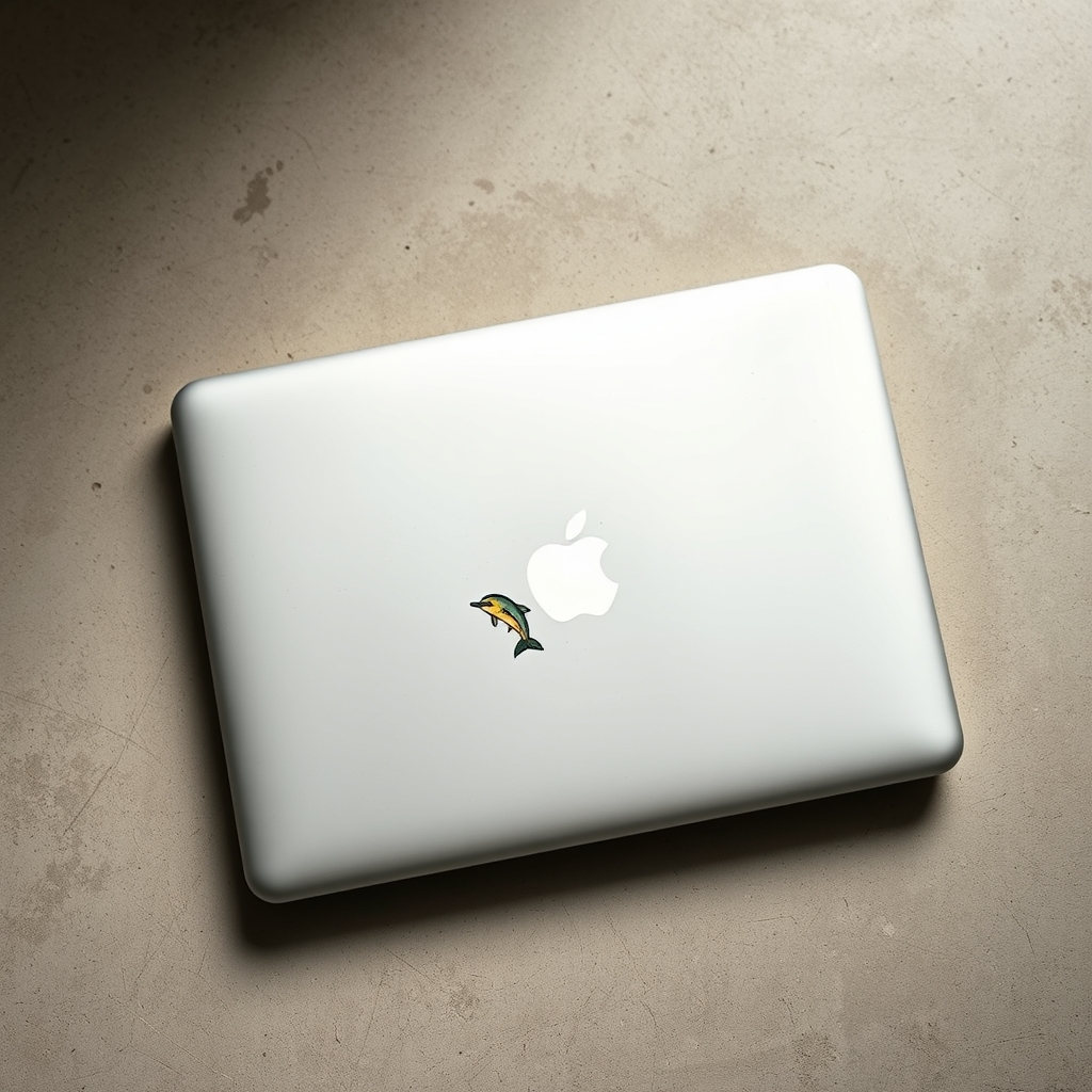 Dolphin-Shaped Macbook Cover
