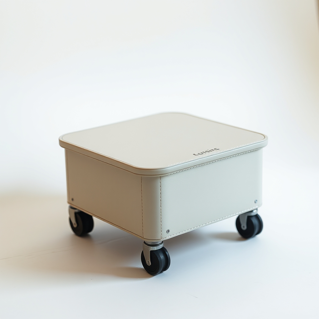 A Movable Table For Linving Room With Wheels