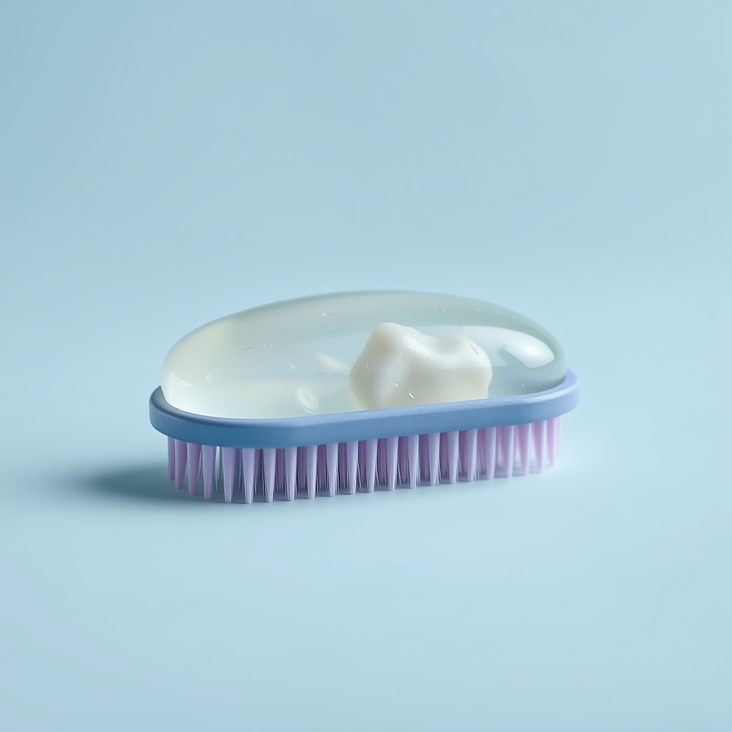 Hair-Gel Filled Hairbrush