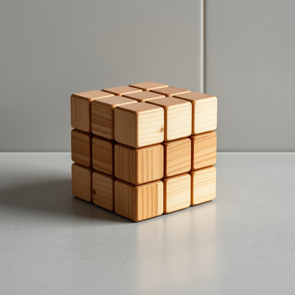 Wooden Rubik's Cube