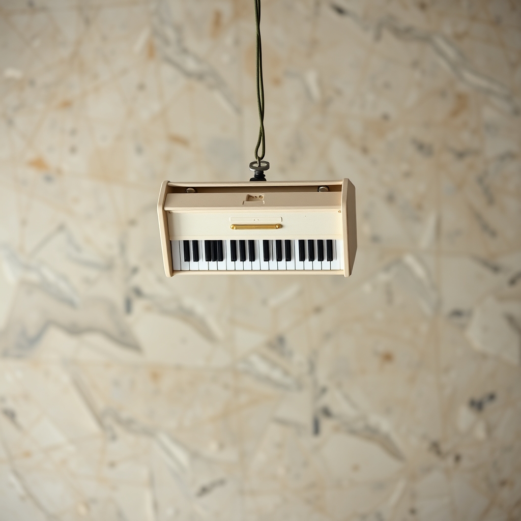 A Piano That Attaches To The Ceiling For Playing Upside Down