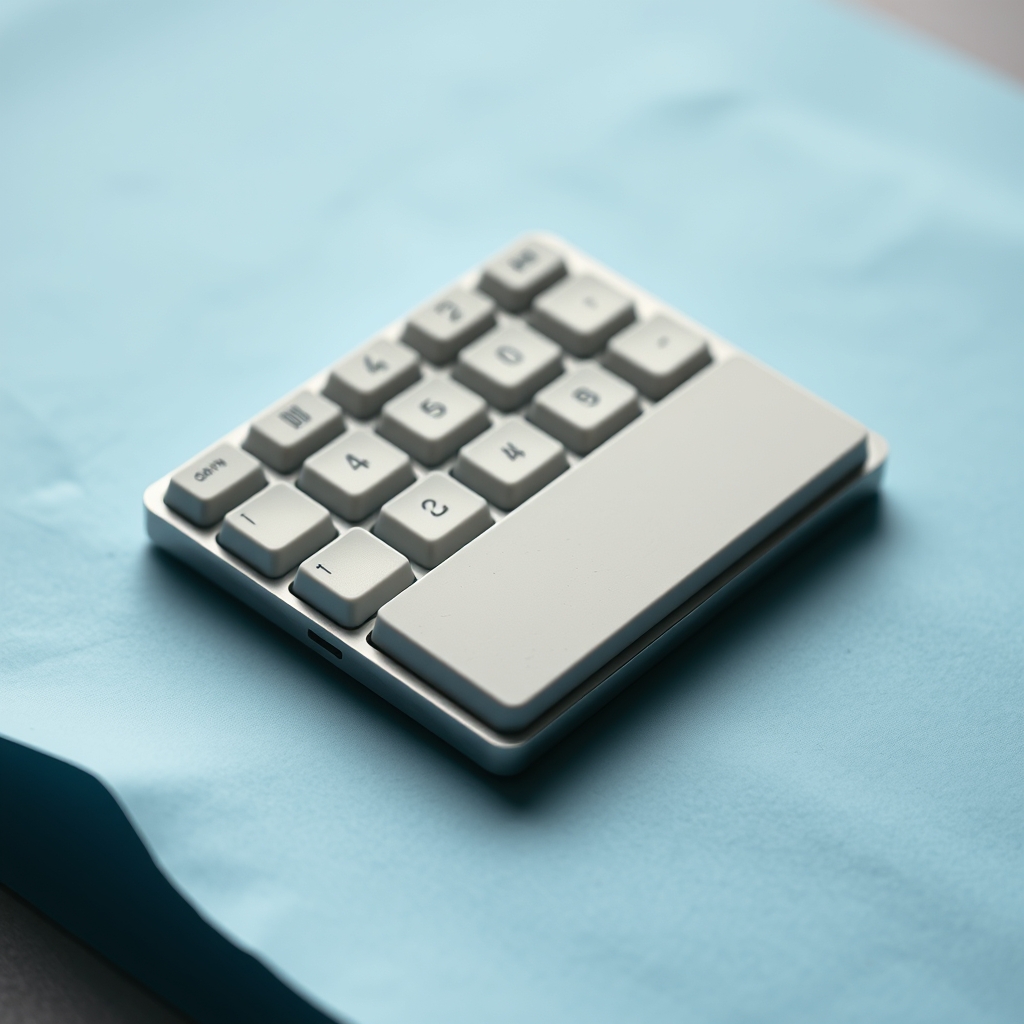 A USB Keyboard With A Three Button Touchpad In Front Of The Space Bar