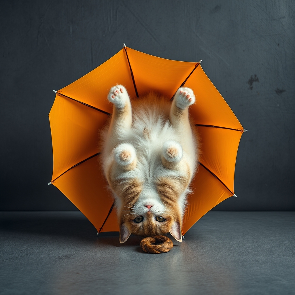 An Upside Down Umbrella For Cats