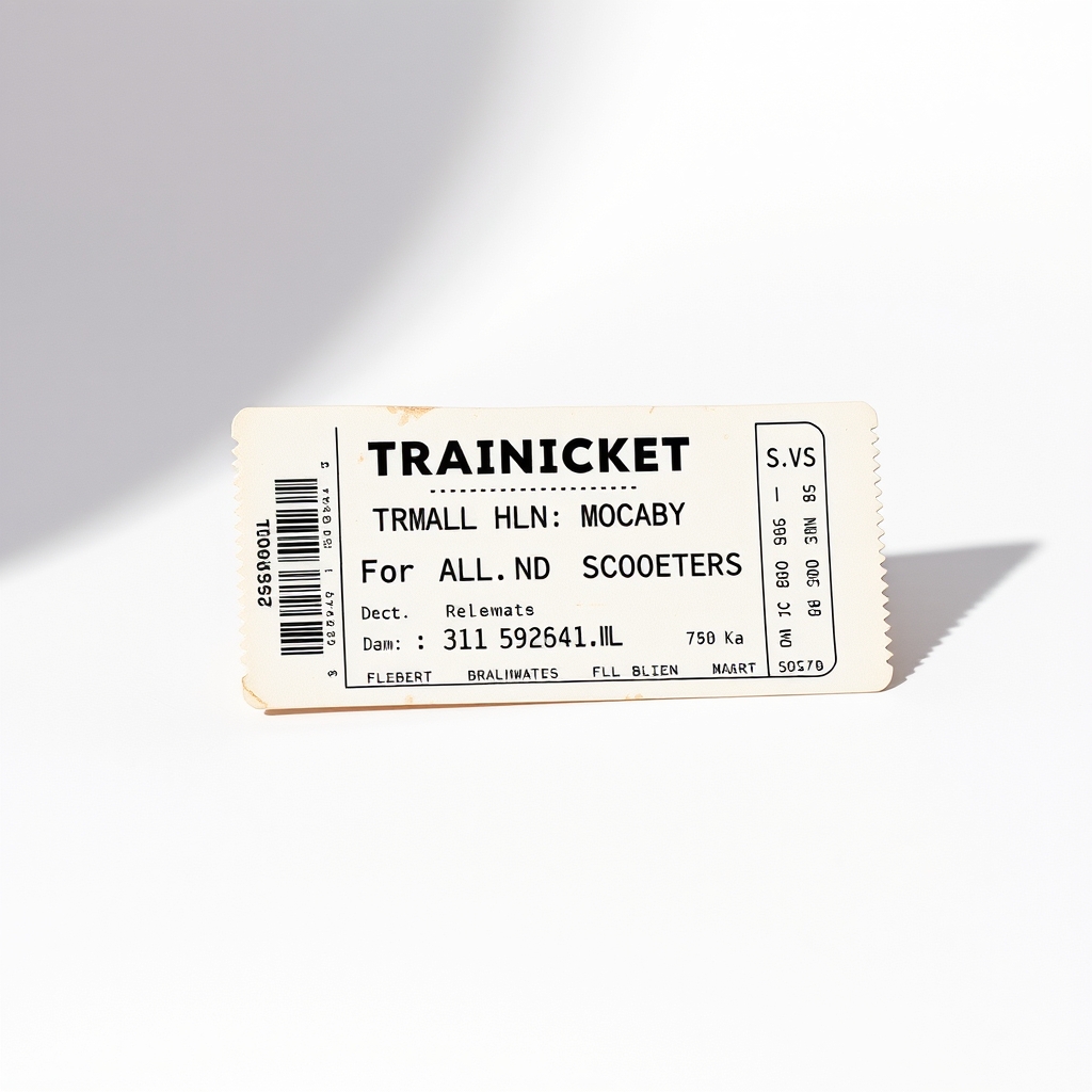 Trainticket For All Boats And Scooters