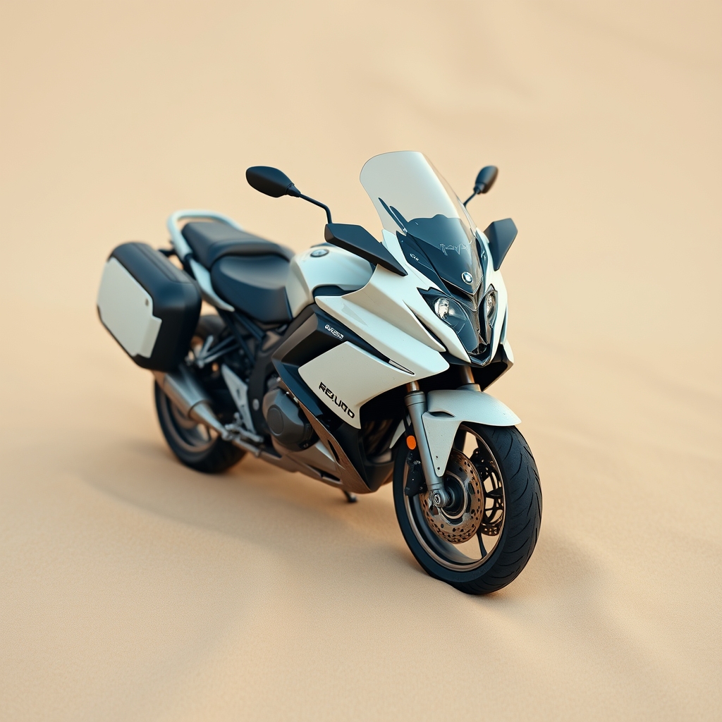 Avec Une Description En Francais , Une Poupee Gonflable Blonde Pour Motard Roulant Enoto BMW K1600GT