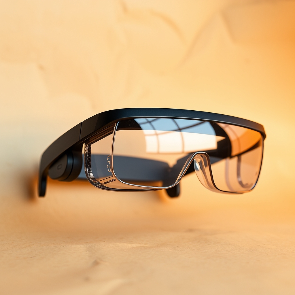 Futuristic AR Glasses With Earphones That Help You Learn Foreign Languages Using Immersion