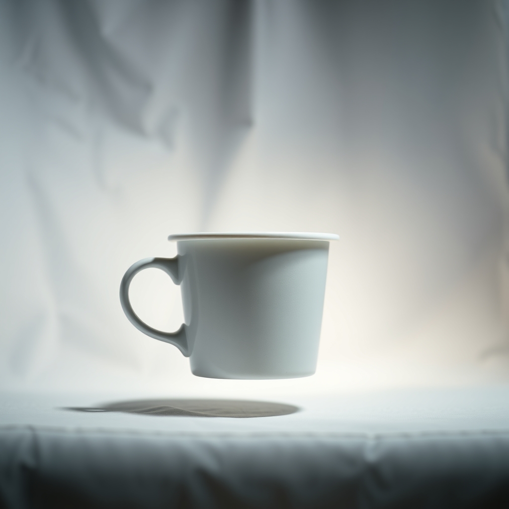 A Coffe Cup That Hovers At Hand Level As I Walk Around The House Or Sit In My Chair.