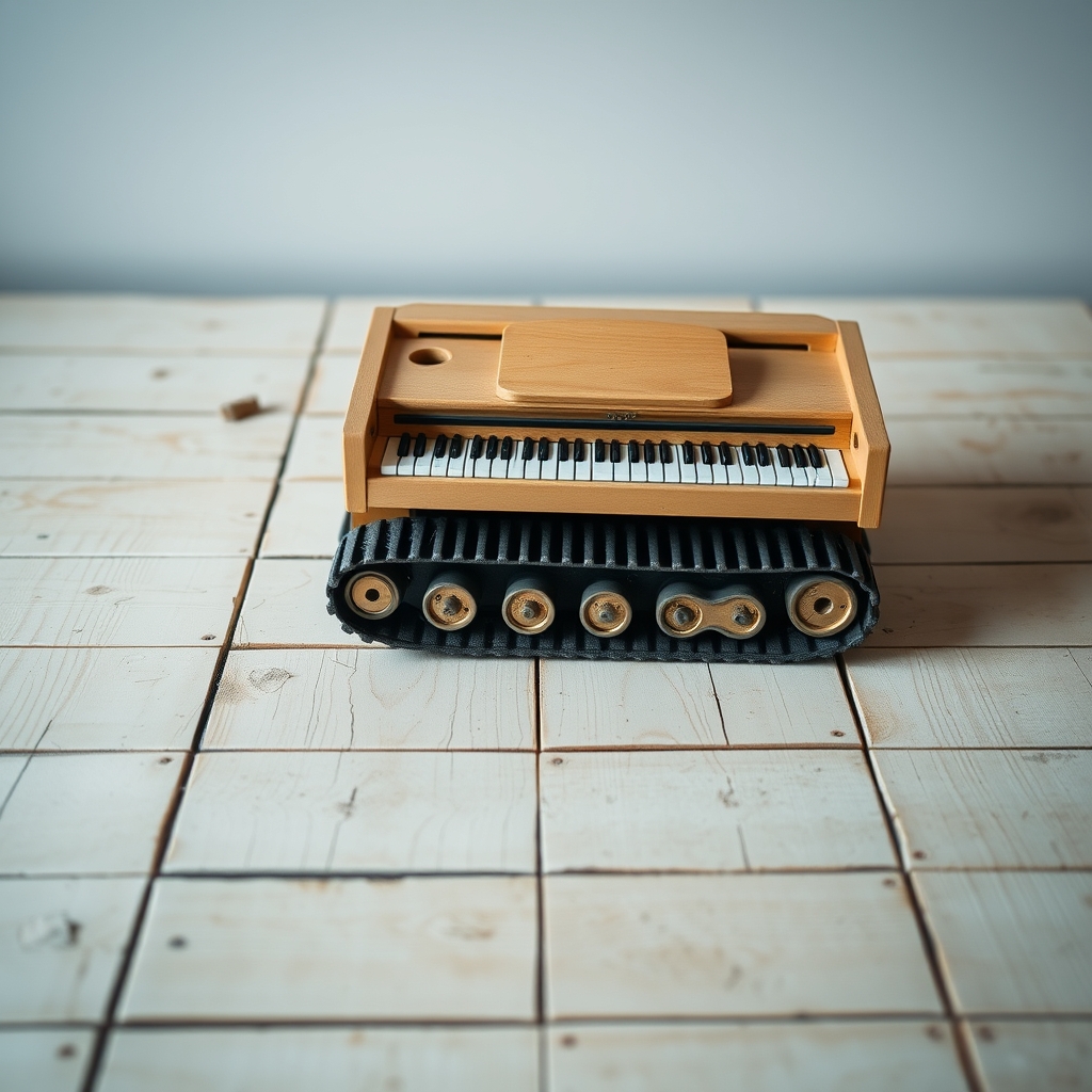 Piano With Caterpillar Tracks Rated For Sahara Till 2 Feet Of Mud
