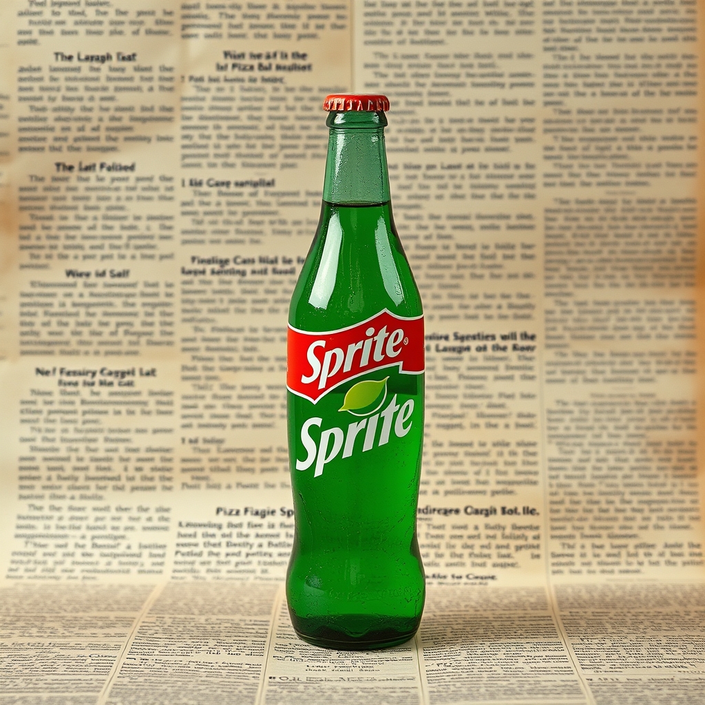 Pizza Flavoured With Sprite In A Bottle