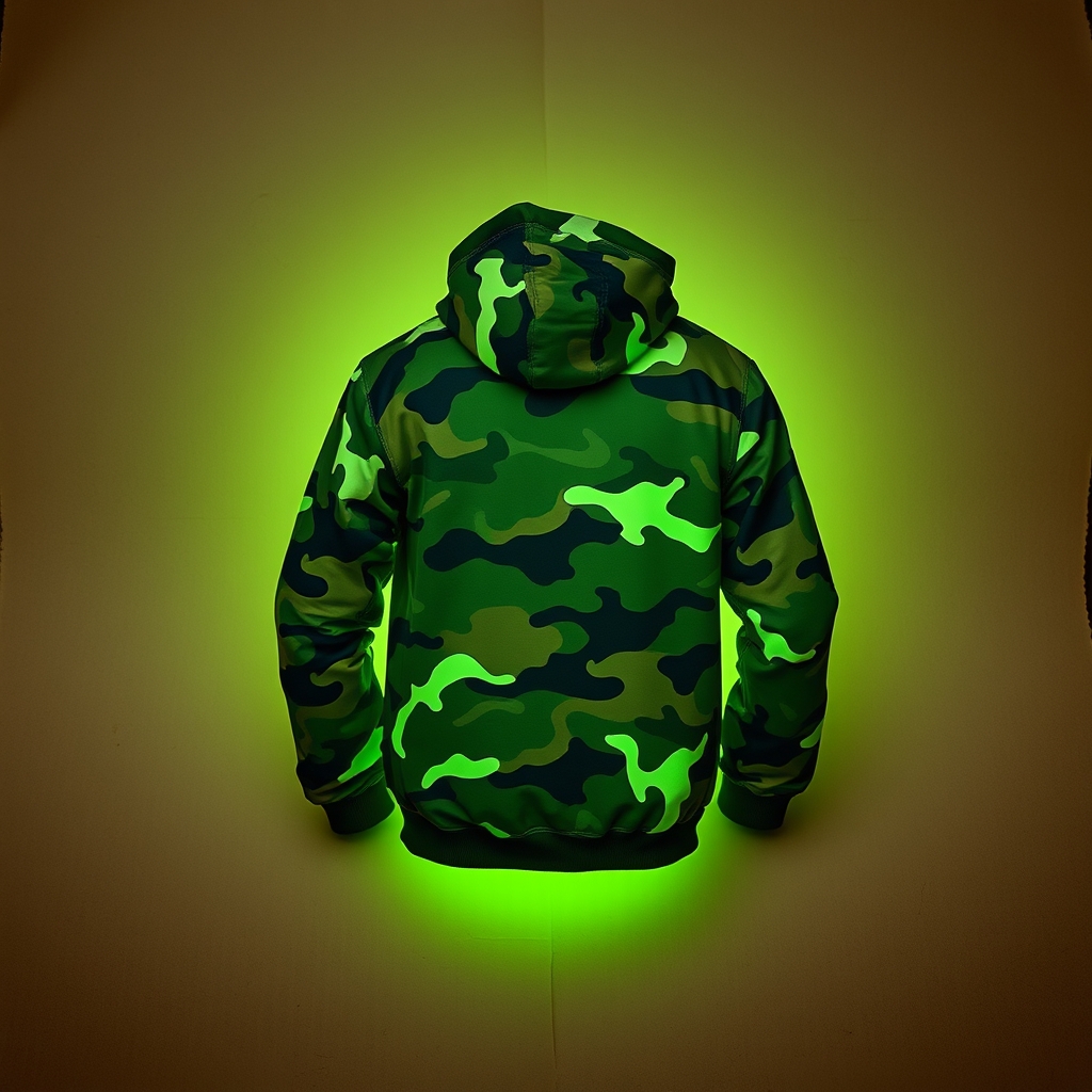 A Glow In The Dark Camouflage Jacket