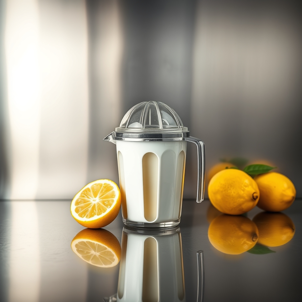 A Device For Making Always Fresh Lemon Juice In Your Fridge. Put In Lemons, Out Comes Juice
