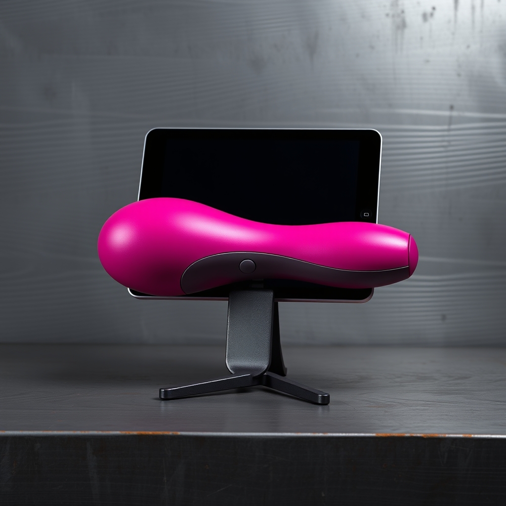 A Vibrator With A Tablet Stand