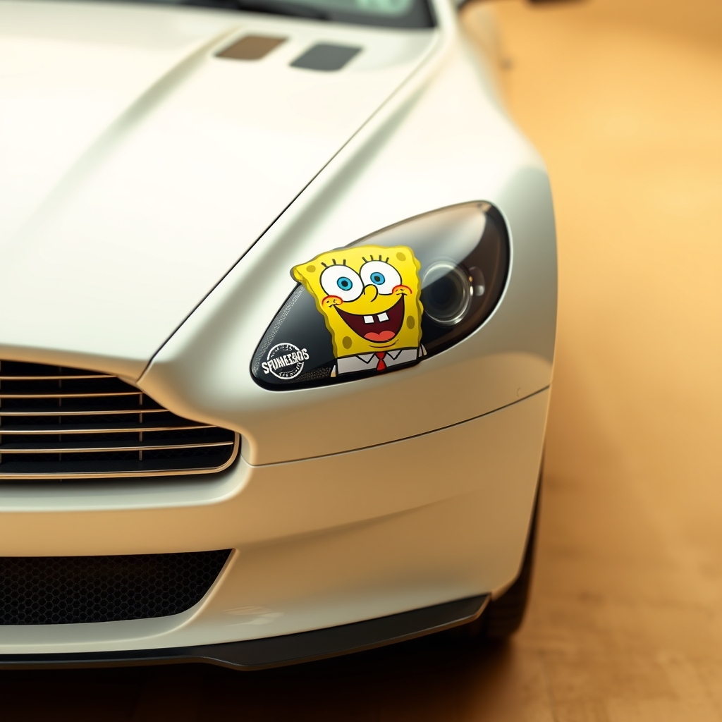 Spongebob Squarepants Decal Sticker Set For Aston Martin