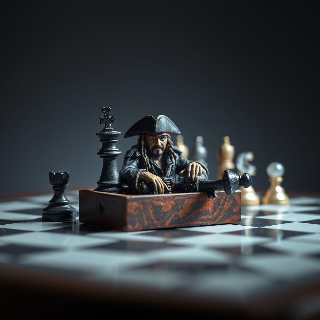 Jack Sparrow Inside Chess Set