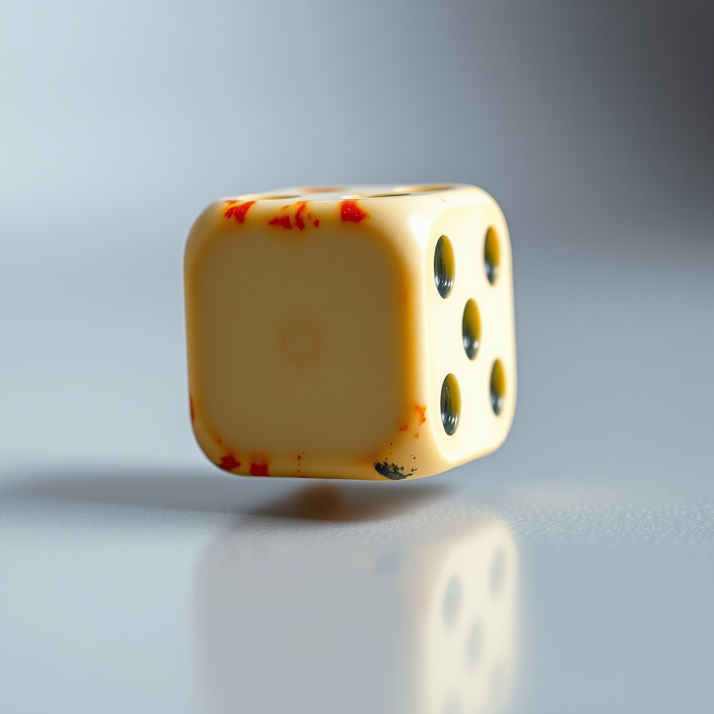 A Board Game Dice With A Remote Control To Make It Jump Again Like A Mexican Jumping Bean