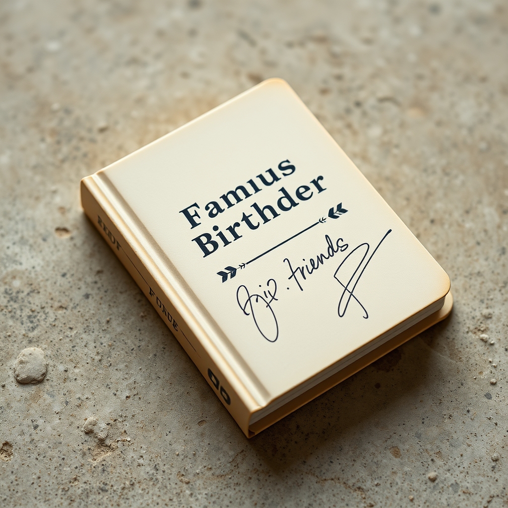 Famous Financier Birthday Book Signed By His Friends