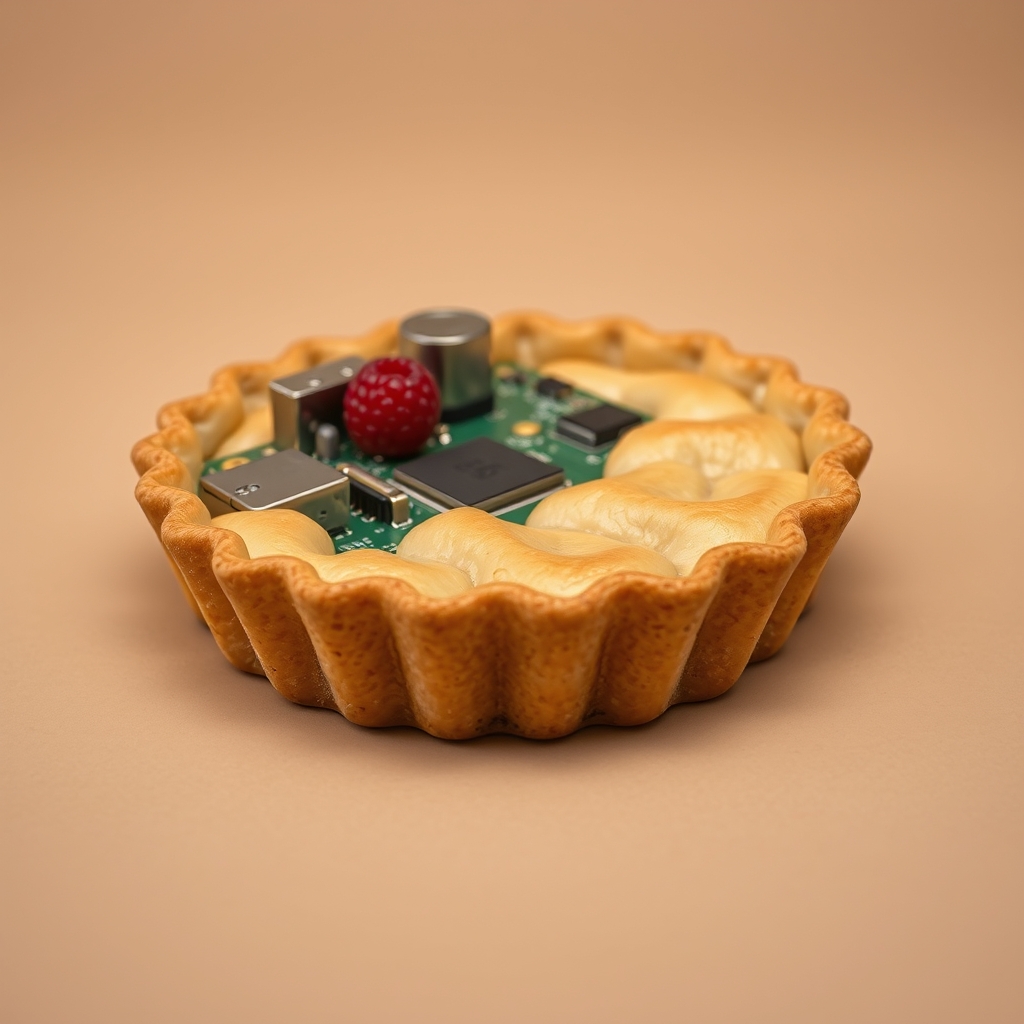 Rasberry Pi But In A Real Pie